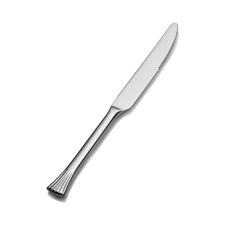 Bon Chef Mimosa, Dinner Knife, Euro, Solid Handle, Mirror Finish, 13/0, 9.77" , set of 12 S2812